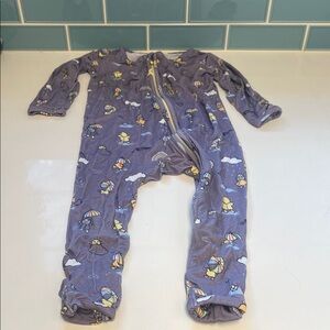 Belabu Bear Charming Kids Footie with bears and rain drops size 18-24 months